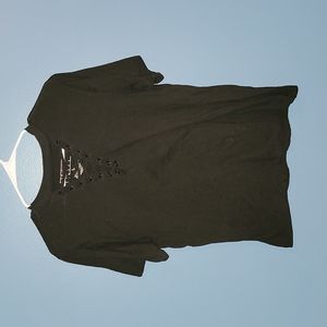 Black short sleeved shirt